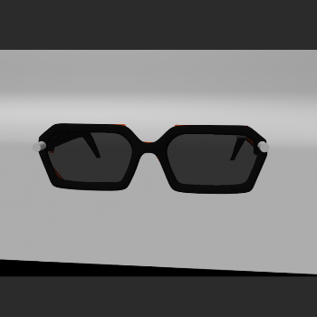 3d render of the sunglasses with the circuit. 