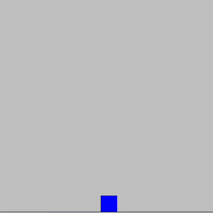 I made the square resize on arrow key press