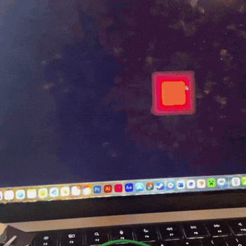 I added more buttons and made it so on click the colour of the square would change for each button making the interaction unique and tied to each button press.