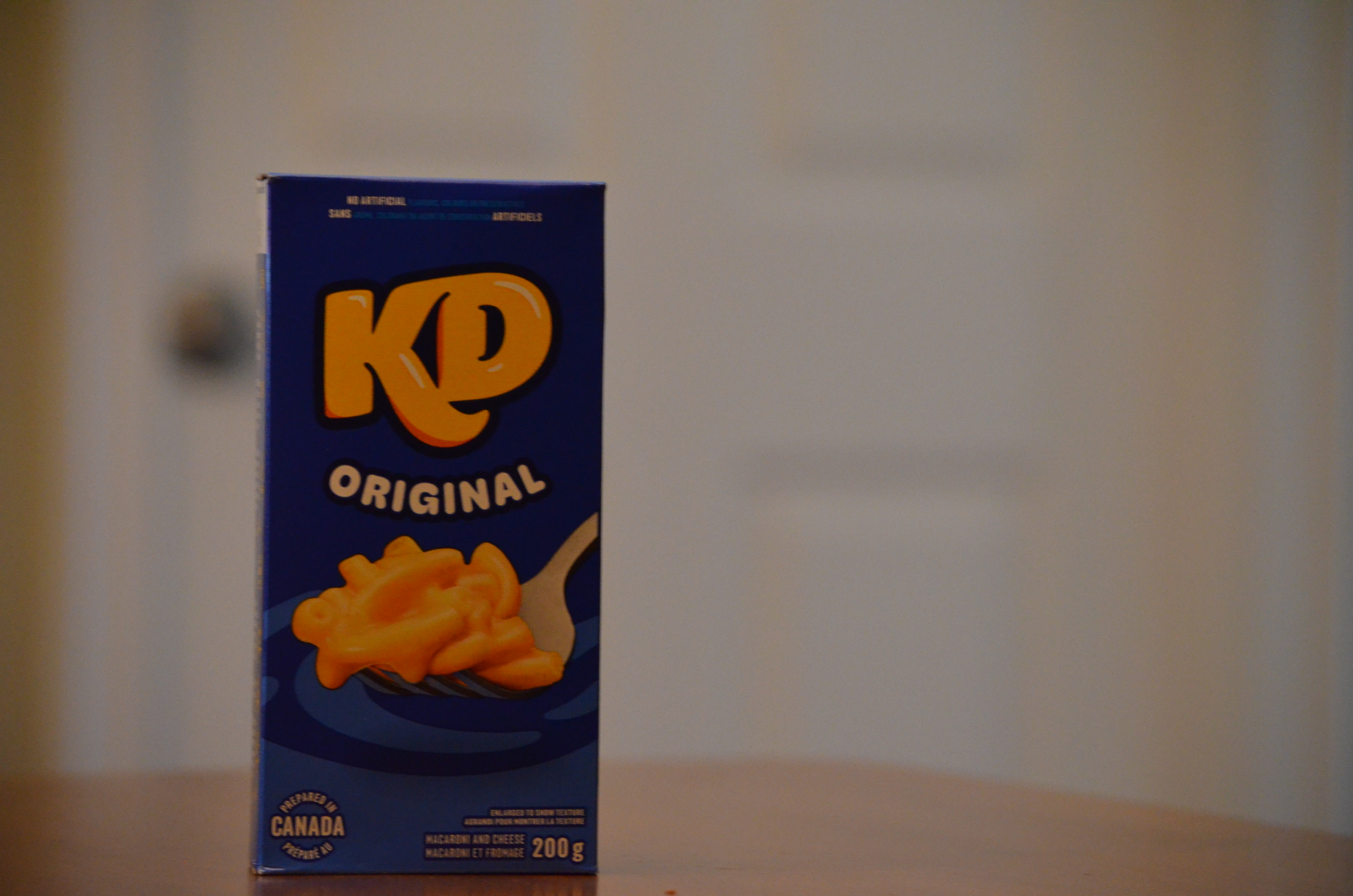 Kraft dinner box photograph